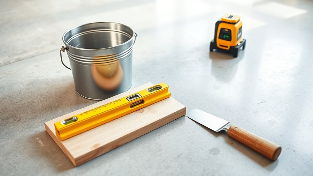 self leveling floor preparation tools