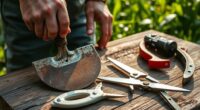 sharpening garden tools properly