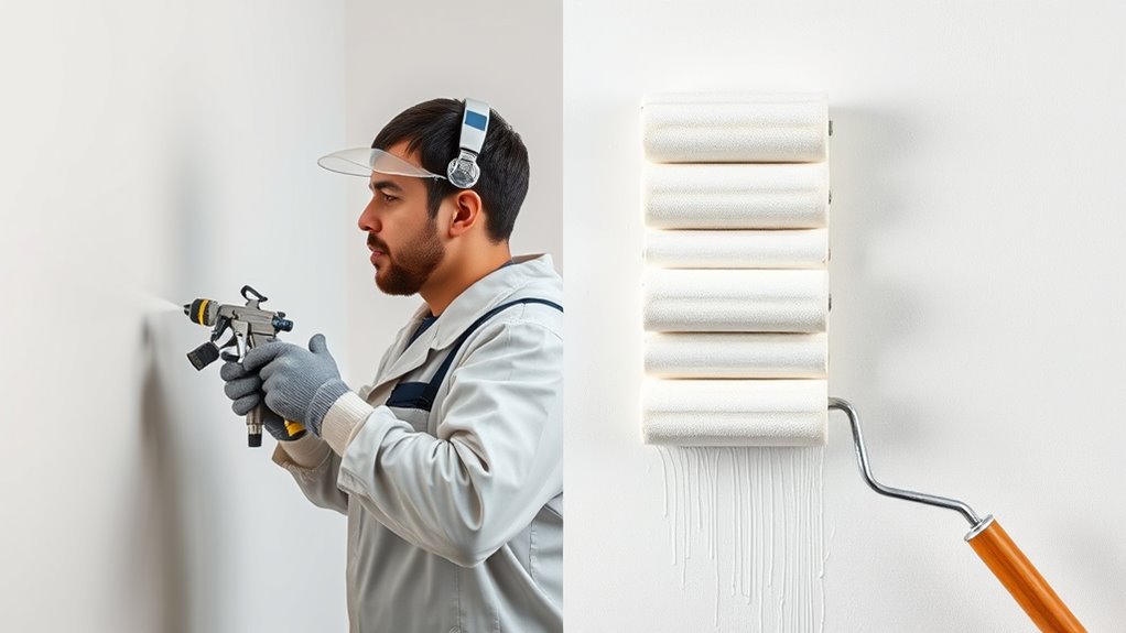 sprayer or roller finish