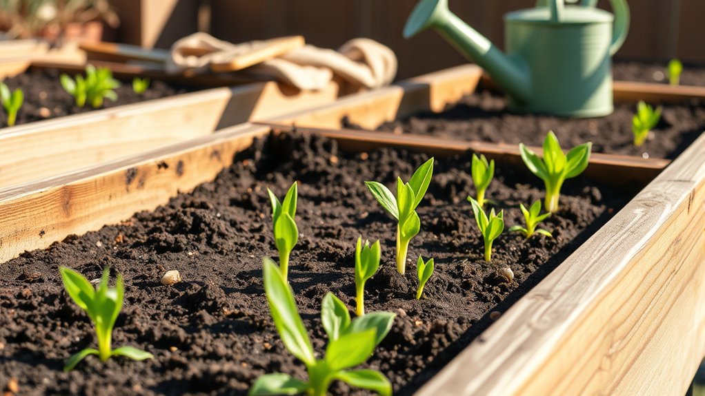 spring garden bed construction