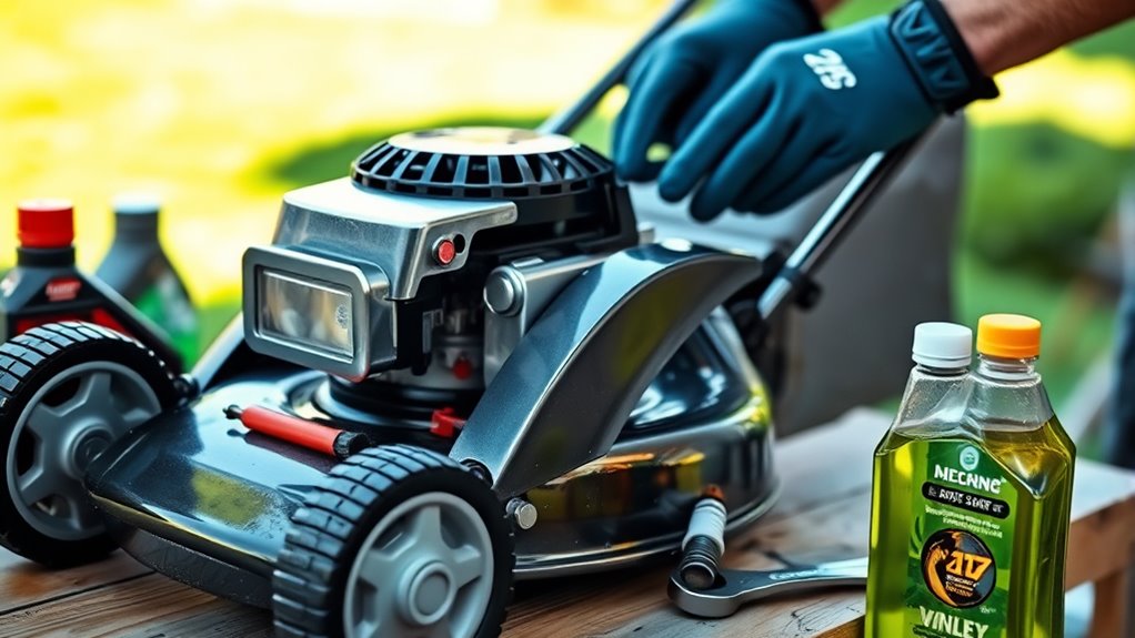 spring lawn mower maintenance