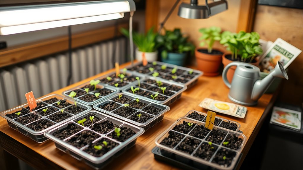 sterilized soil proper lighting