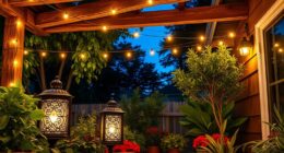 summer night outdoor illumination