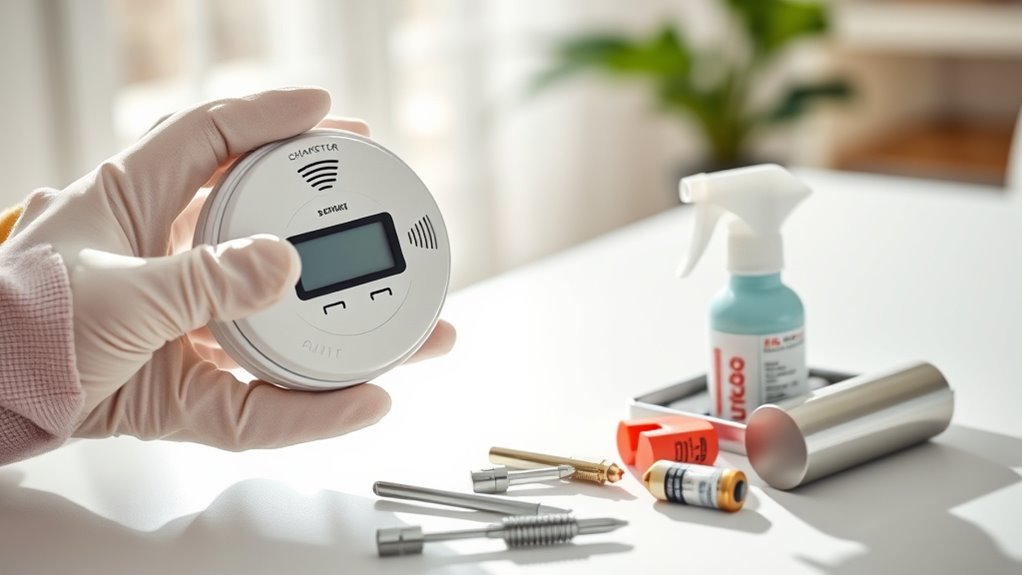 test smoke alarms properly