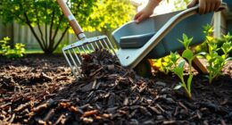 tools for spreading mulch