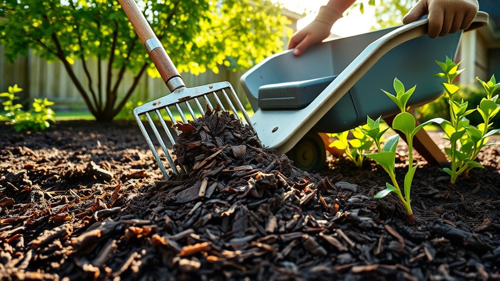 tools for spreading mulch