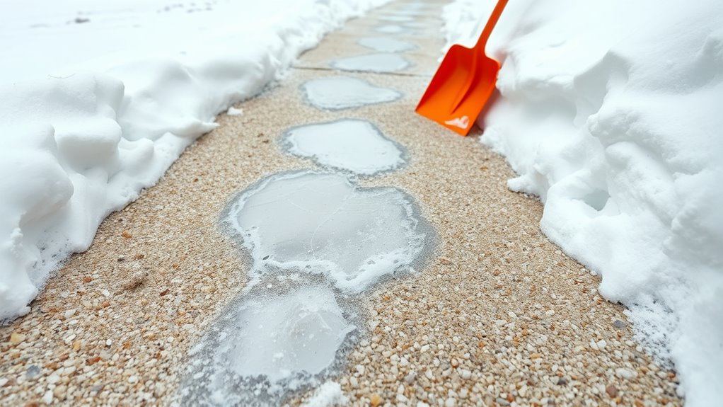 use ice melt and traction