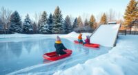 winter backyard sports activities