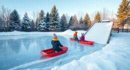winter backyard sports activities