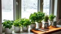 winter indoor herb gardening