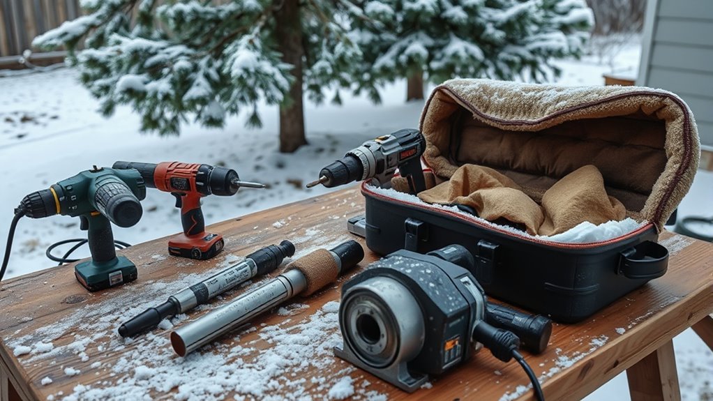 winter power tool maintenance