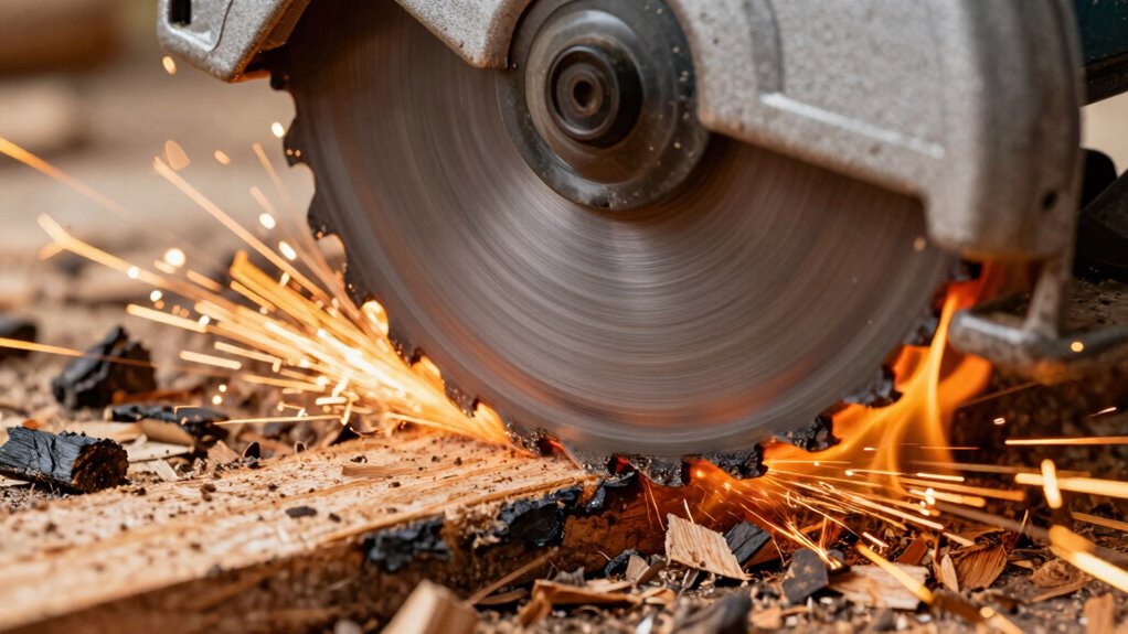 blade maintenance prevents burning