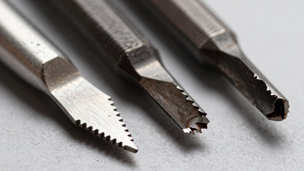 blade wear varies with material