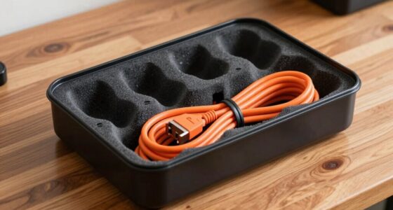 clutter free cord management