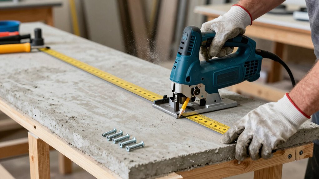 cut measure fasten securely