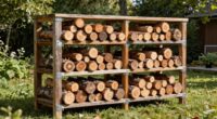 durable backyard wood rack
