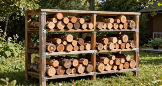 durable backyard wood rack