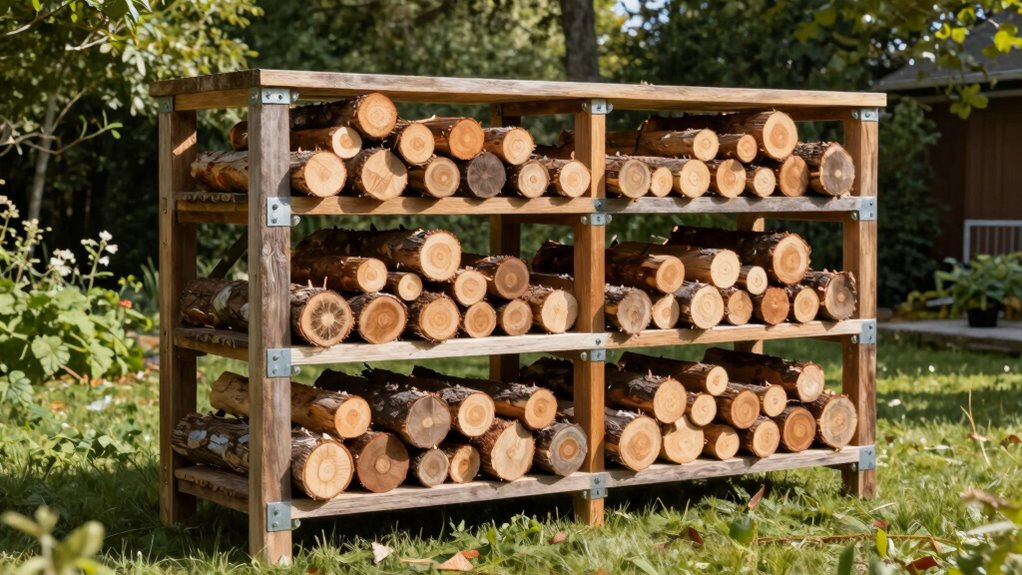 durable backyard wood rack