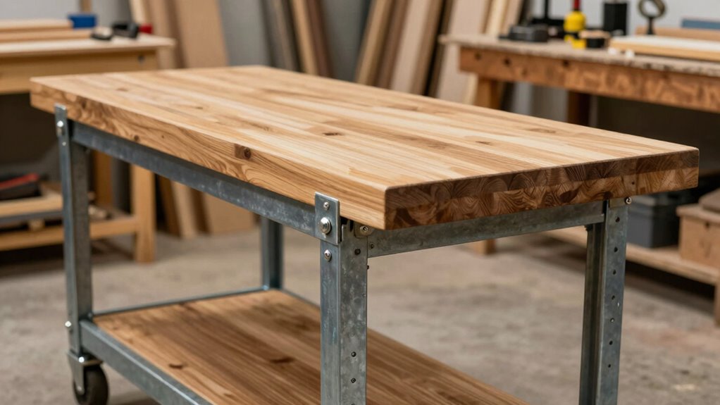 durable mobile woodworking table