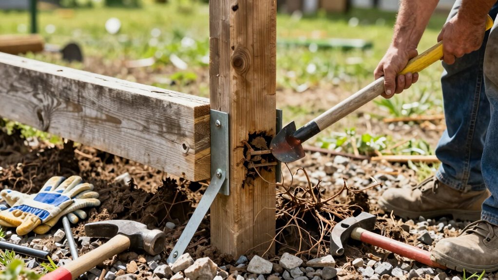 easy fence post replacement