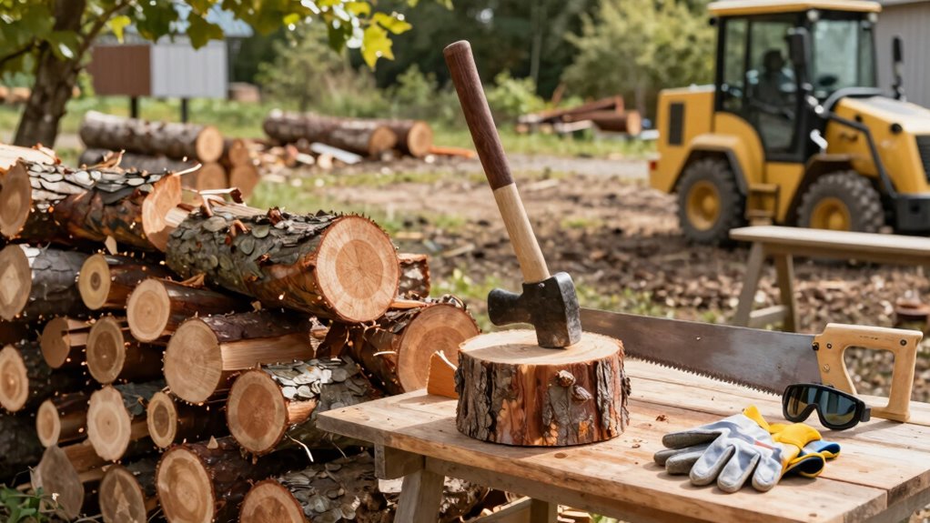 efficient safe firewood process