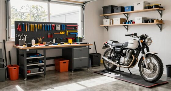 efficient small garage setup