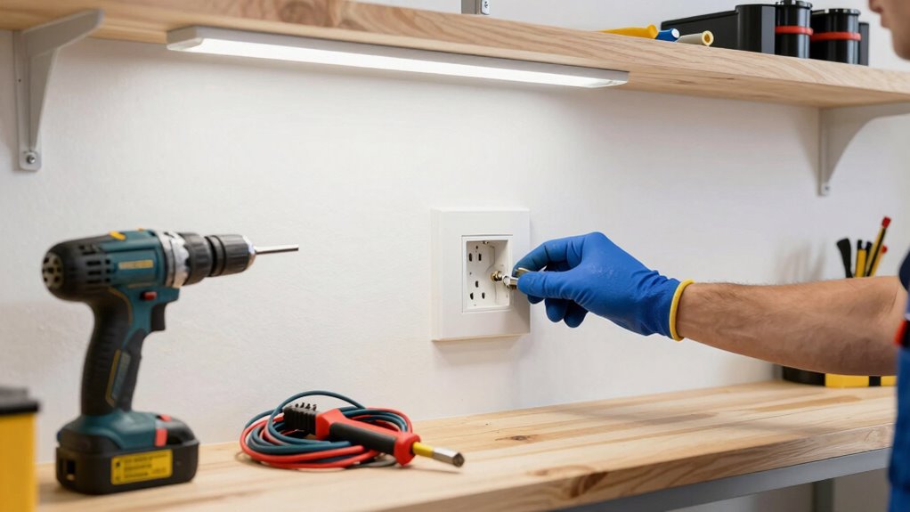 expand workshop electrical outlets