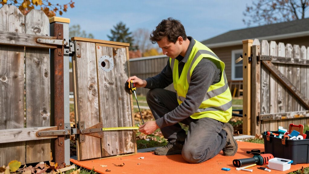 fall fence repair preparation