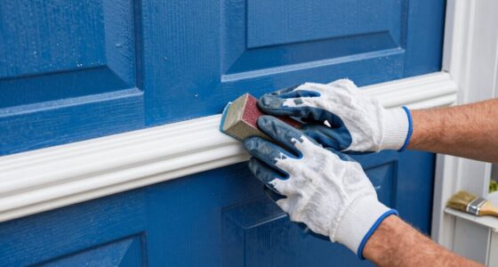 garage door trim update