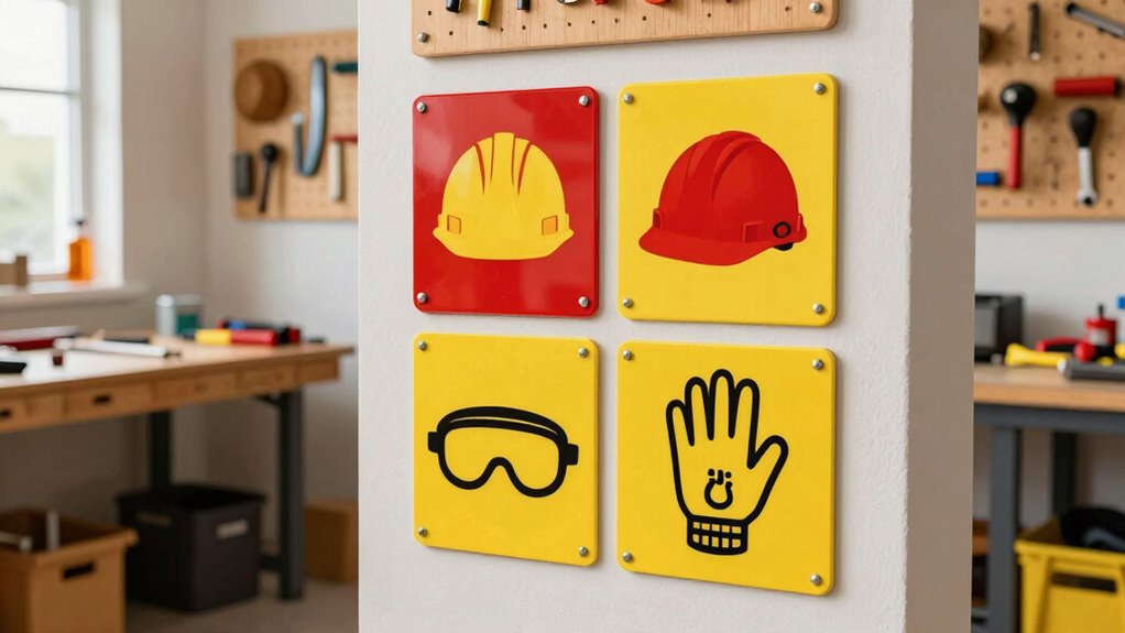 home workshop safety signs
