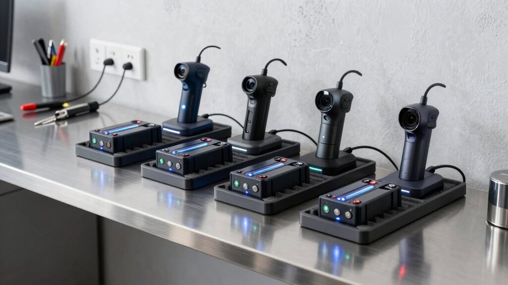 optimized cordless battery station
