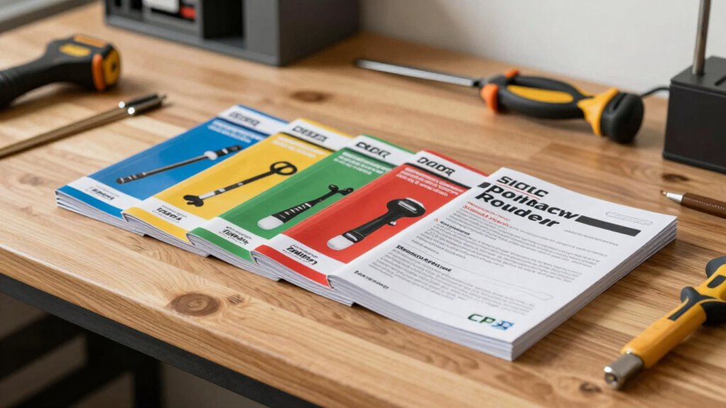 organize and review manuals