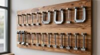 organized clamp storage wall
