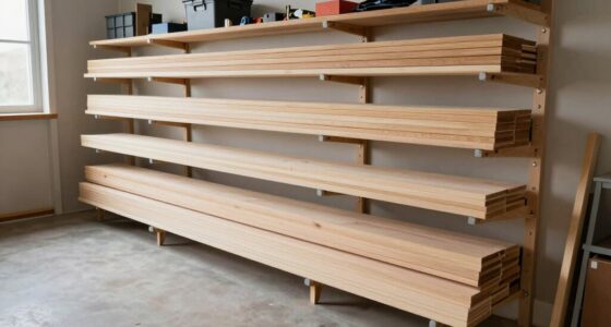organized long lumber storage