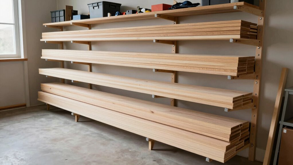 organized long lumber storage
