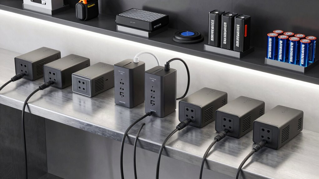 organized safe charging space