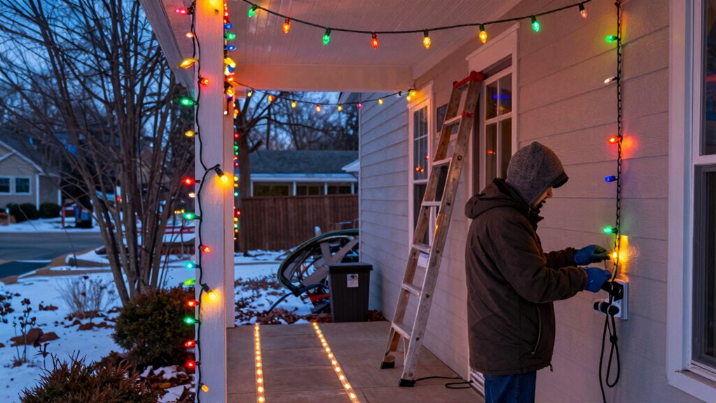 outdoor holiday lighting safety
