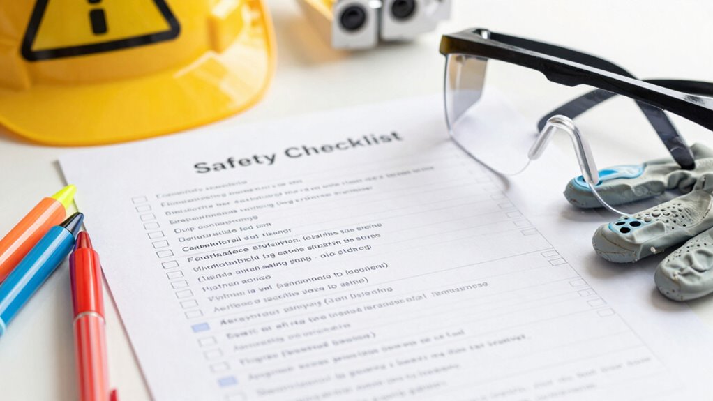 preparing a safety inspection list