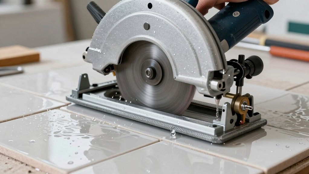 proper wet tile saw techniques