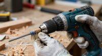 remove sawdust from tools