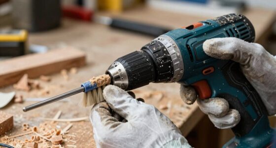 remove sawdust from tools