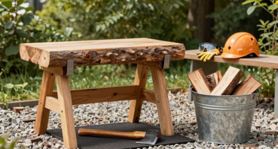 safe firewood processing setup