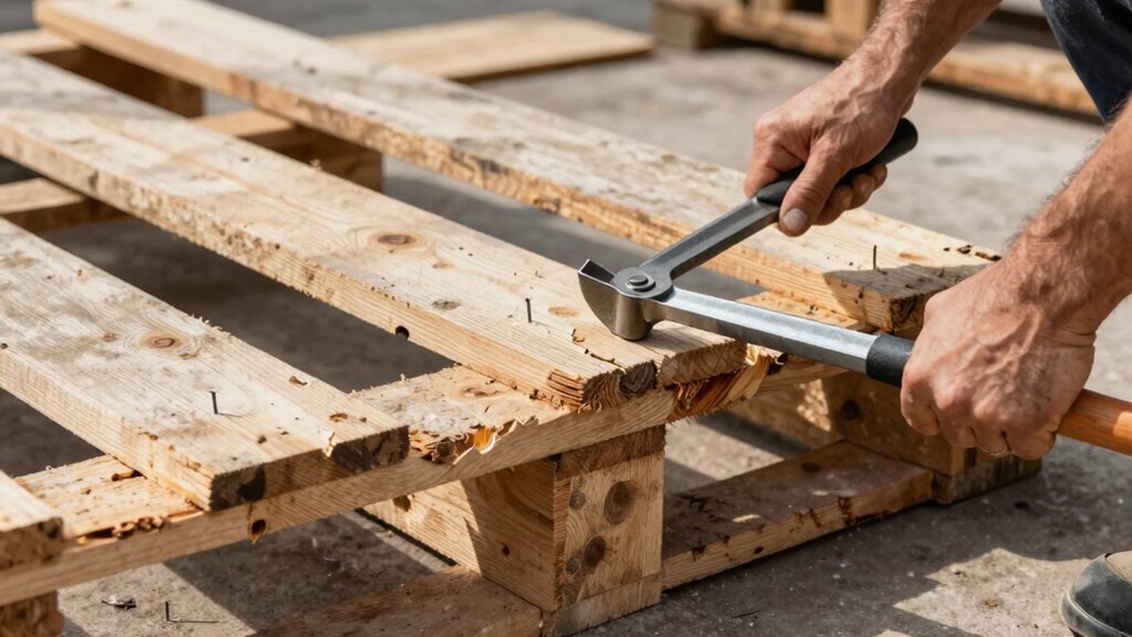 safe pallet dismantling techniques