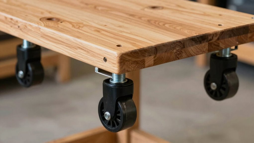 secure stable caster setup