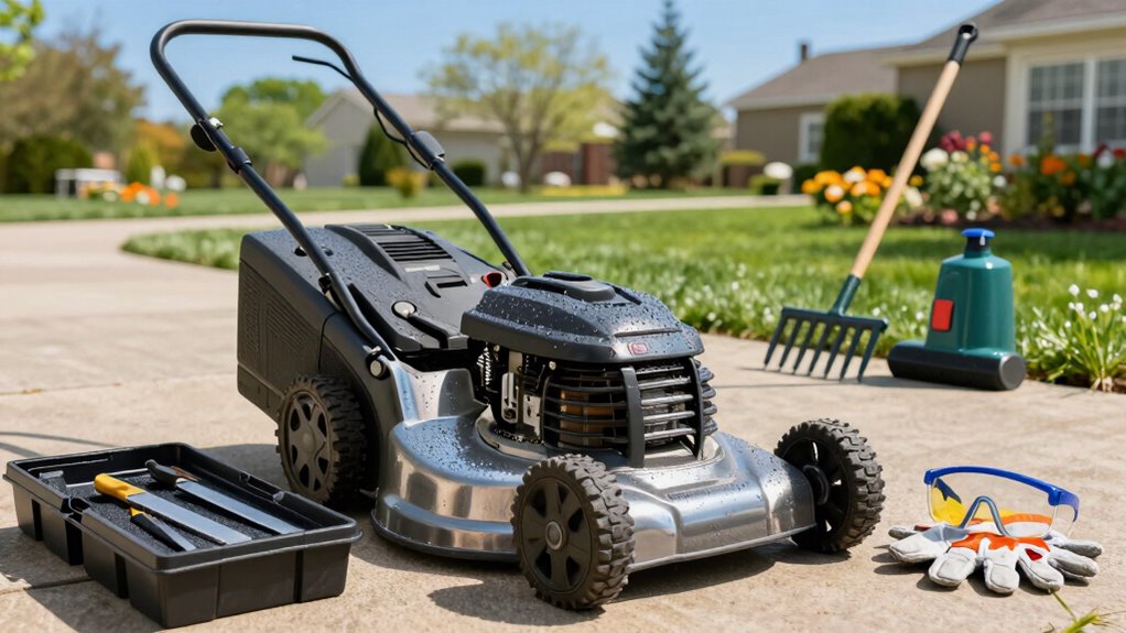 spring yard equipment maintenance
