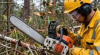 storm damage chainsaw safety