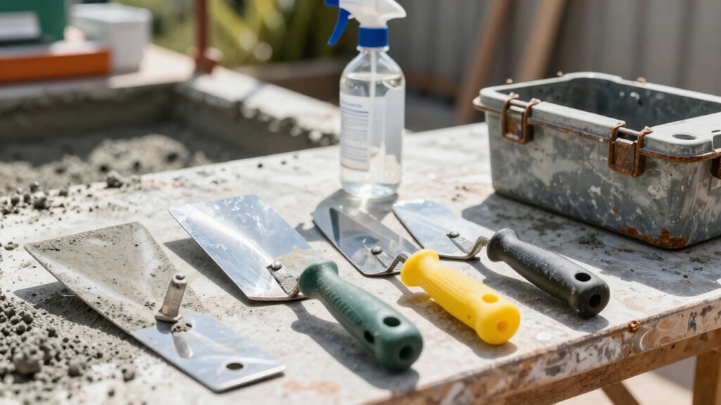 summer concrete tool maintenance