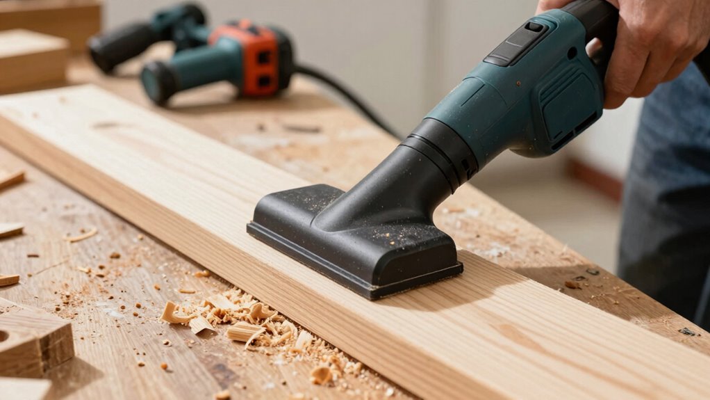 vacuum assisted power tool cleanup