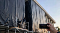 Judge asks the Kennedy Center to explain tarps covering the building