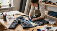 Amelia Cross Blends Bespoke Tailoring and Trompe-L’œil Painting in Her Sartorial Studies